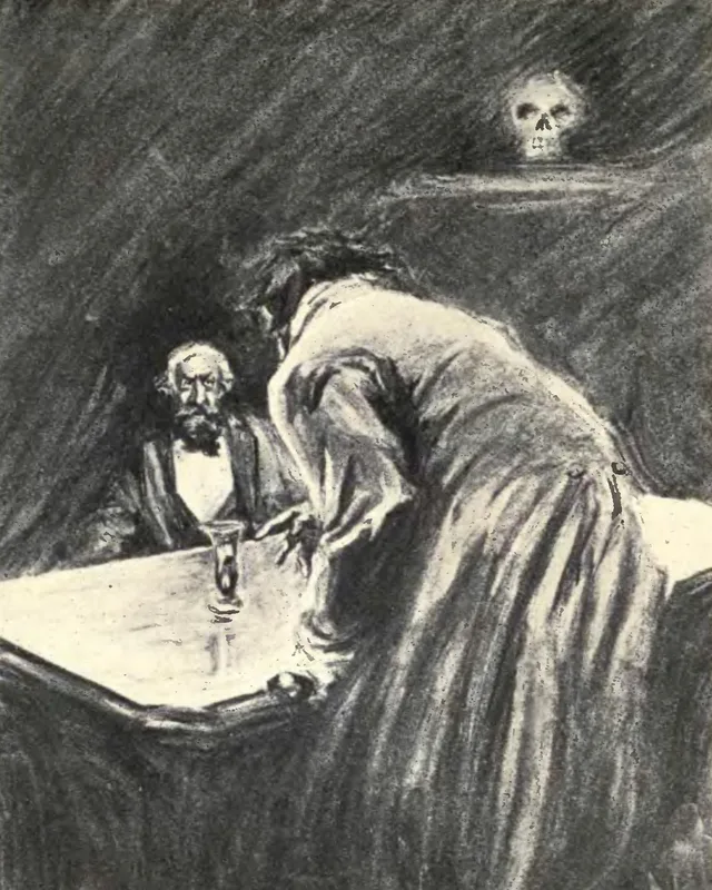 Mr. Hyde, illustrated by Charles Raymond Macauley for The Strange Case of Dr. Jekyll and Mr. Hyde, Scott-Thaw, 1904