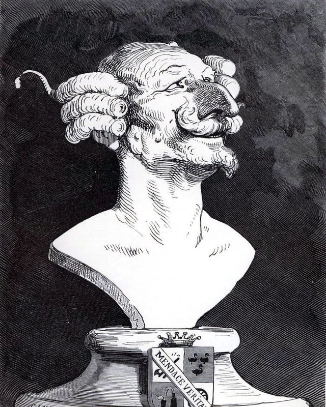 Baron Munchausen, illustrated by Gustave Doré for Aventures du Baron de Münchhausen, 1862