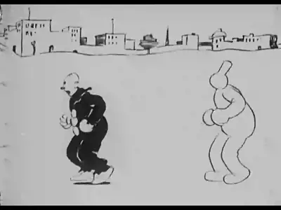 Koko the Clown, animated from the original film